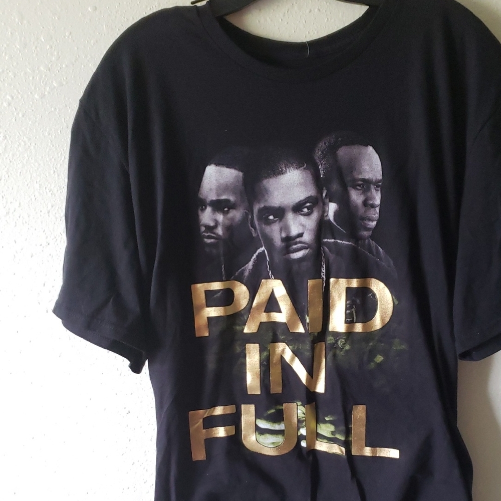 Rue21 Black and Gold Graphic Tee